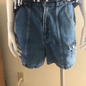 Women's No Boundaries Denim Carpenter Shorts - Size 9